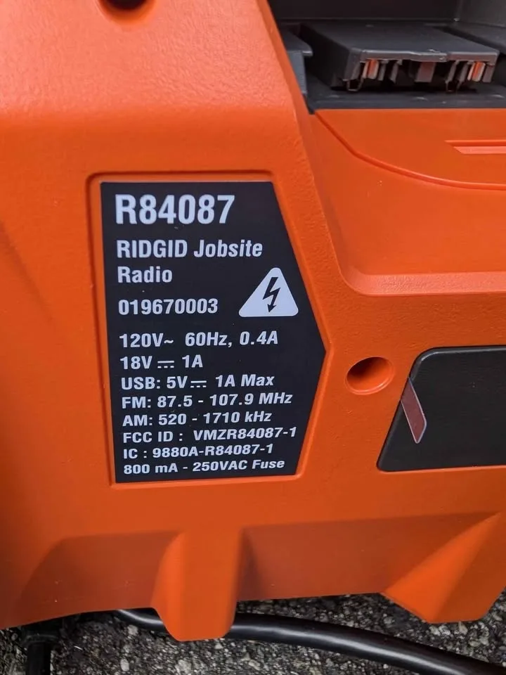 Rigid Job site Radio image indicator(2)