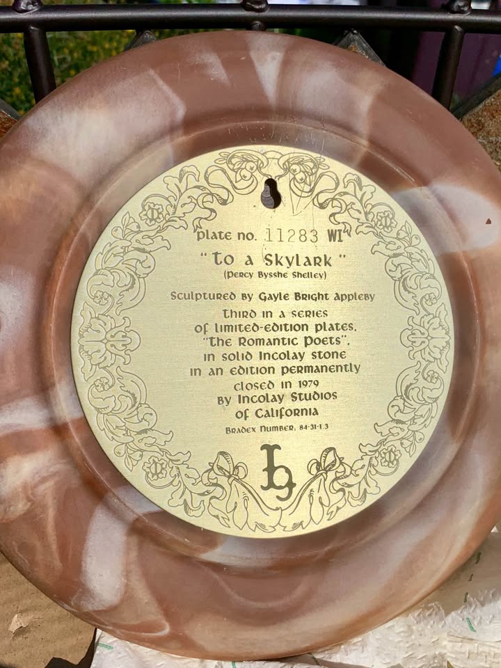 Collectors Plate. Vintage collectible plate. Home decor. Hand ca - photo 3