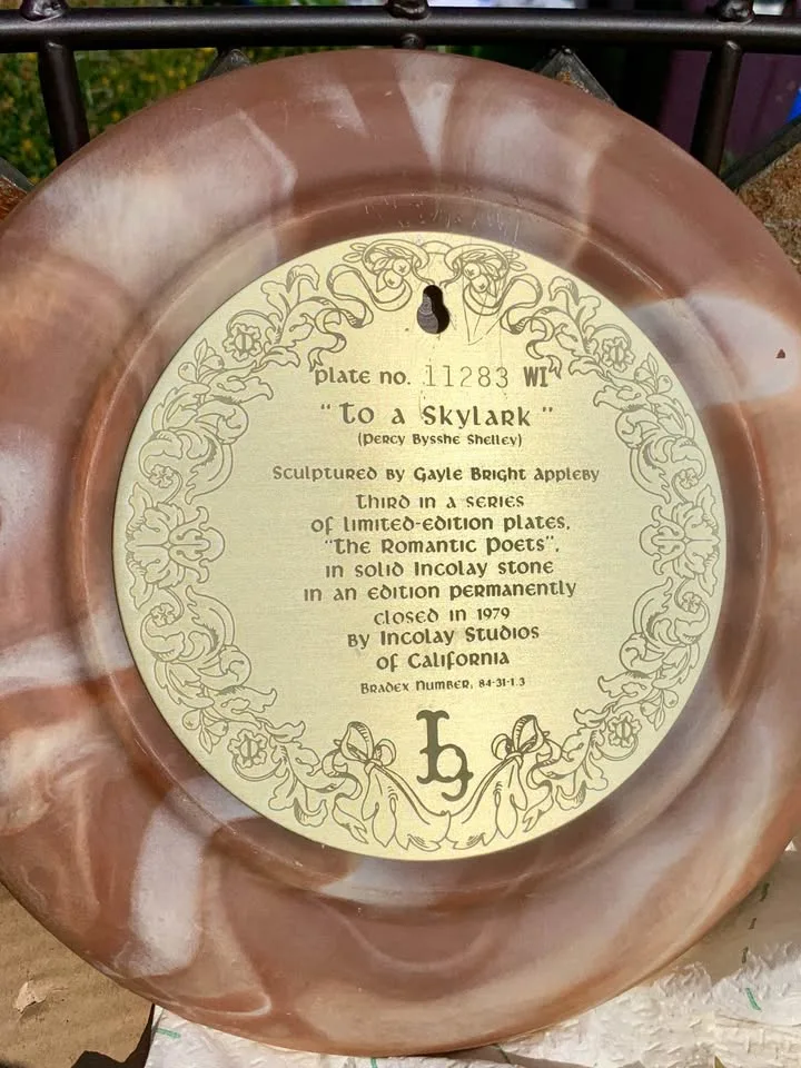 Collectors Plate. Vintage collectible plate. Home decor. Hand ca image indicator(3)