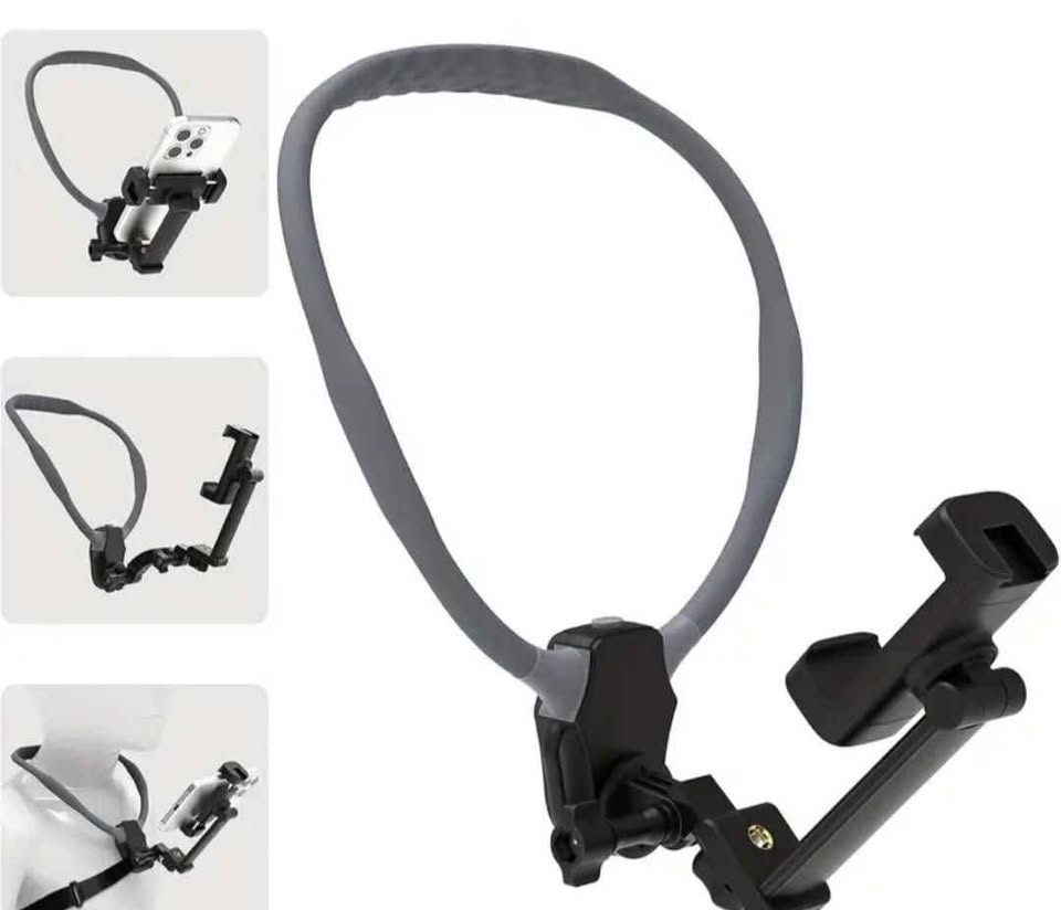 Flexible mobile holder for the neck. phone stand - photo 4
