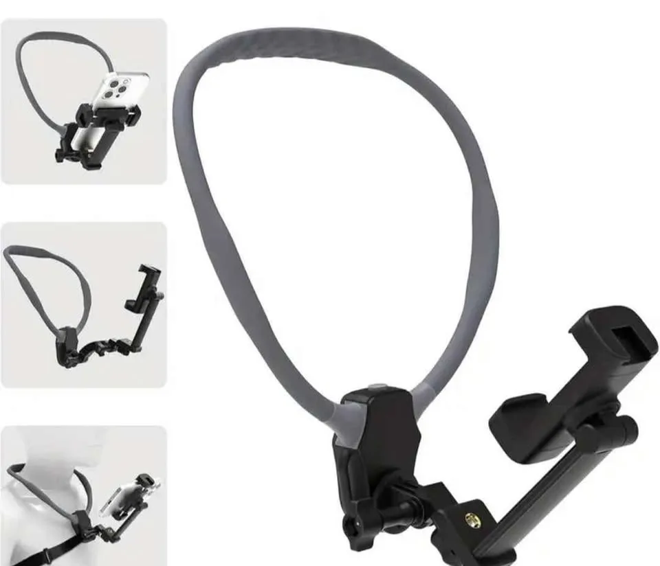 Flexible mobile holder for the neck. phone stand image indicator(4)