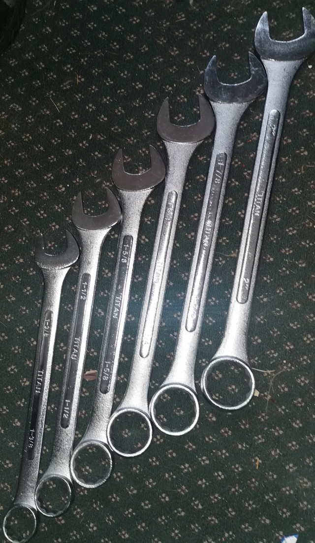 Titan Set of 6 Large Standard  Wrenchs . New