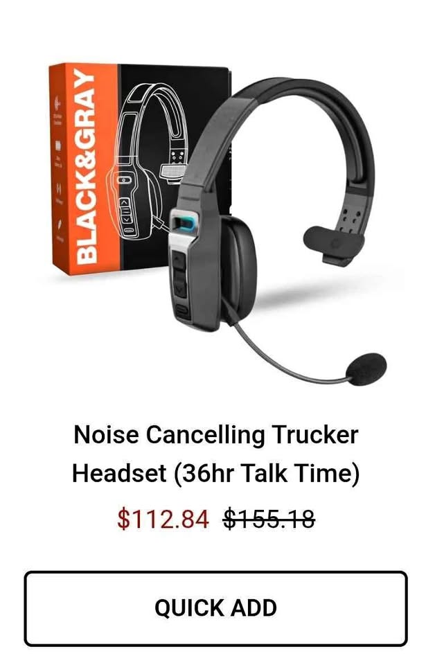 Best Truckers Noice Cancelation ANC Headset $49.99
