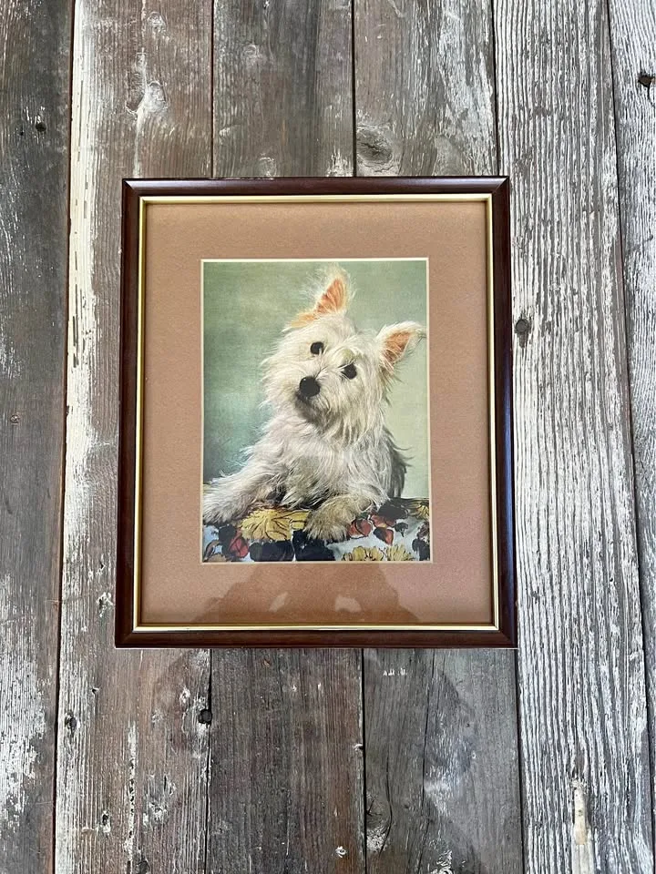 White Scottish Terrier holographic painting thumbnail
