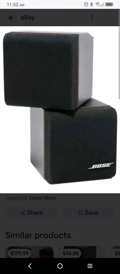 Bose speaker twin swivel with original wires image indicator(2)