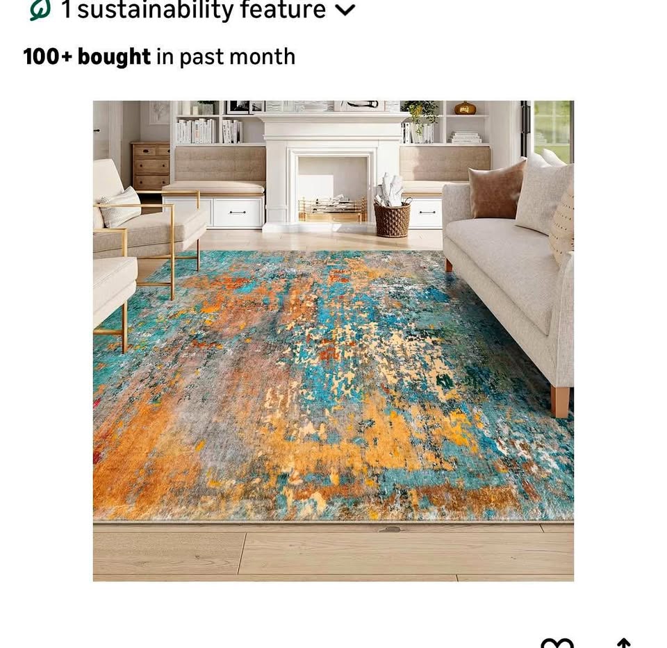 Moynesa Roay washable rug 8x10