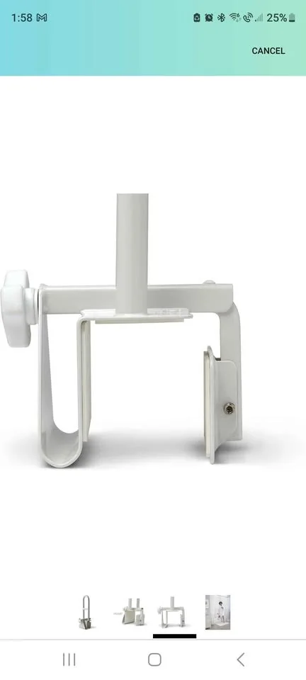 Midline bathtub bar, locks on the side of bathtub image indicator(2)