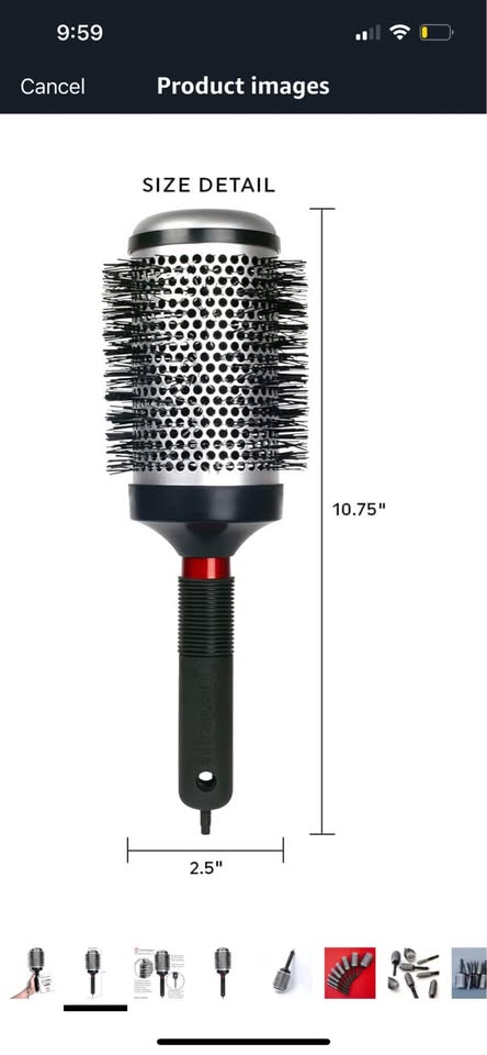 Thermal hair brush round barrel technique 400 - photo 3