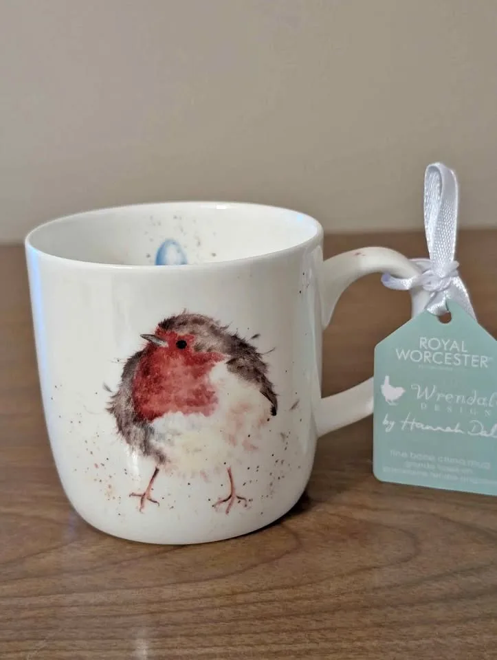 Royal Worcester Robin Bone China Mug thumbnail