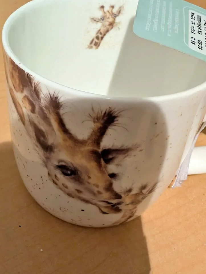 Royal Worcester "First Kiss" Giraffe Mug thumbnail