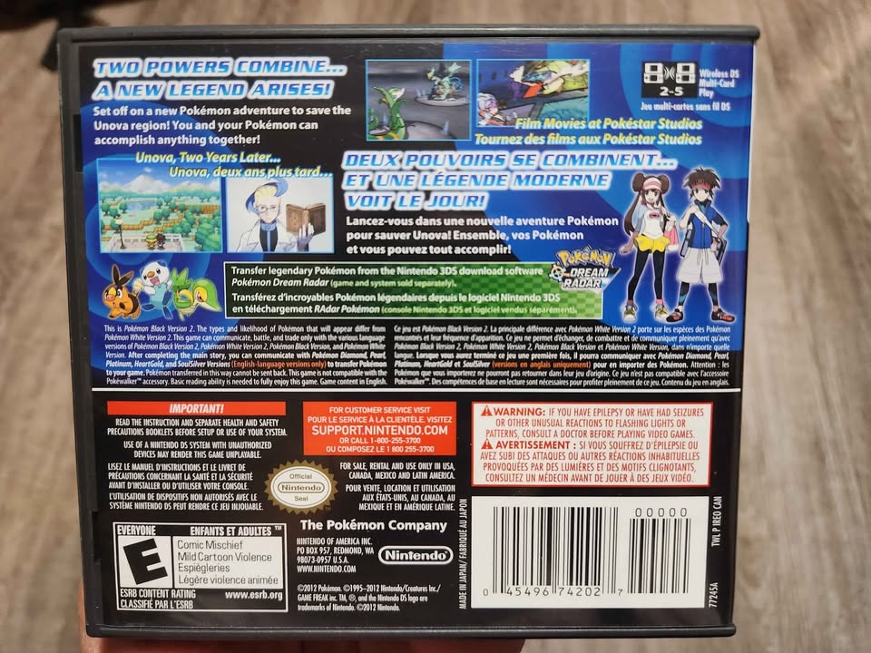 Pokémon Black 2 (Nintendo DS) – Complete in Box - photo 2
