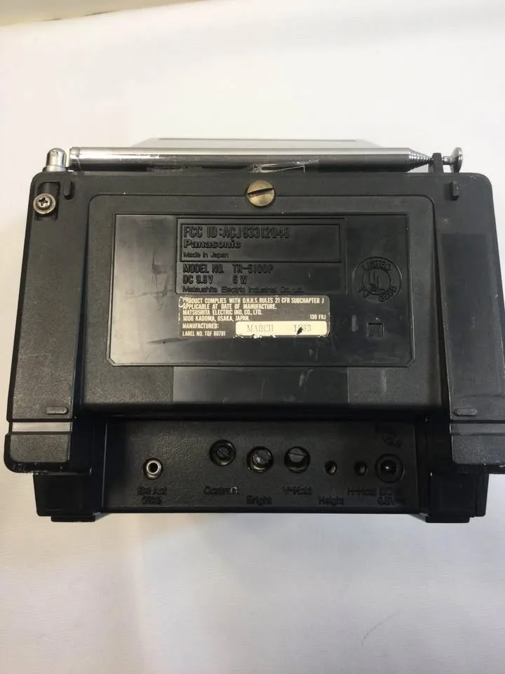 🥕Vintage Panasonic CRT TV & AM/FM Radio 1983 image indicator(4)
