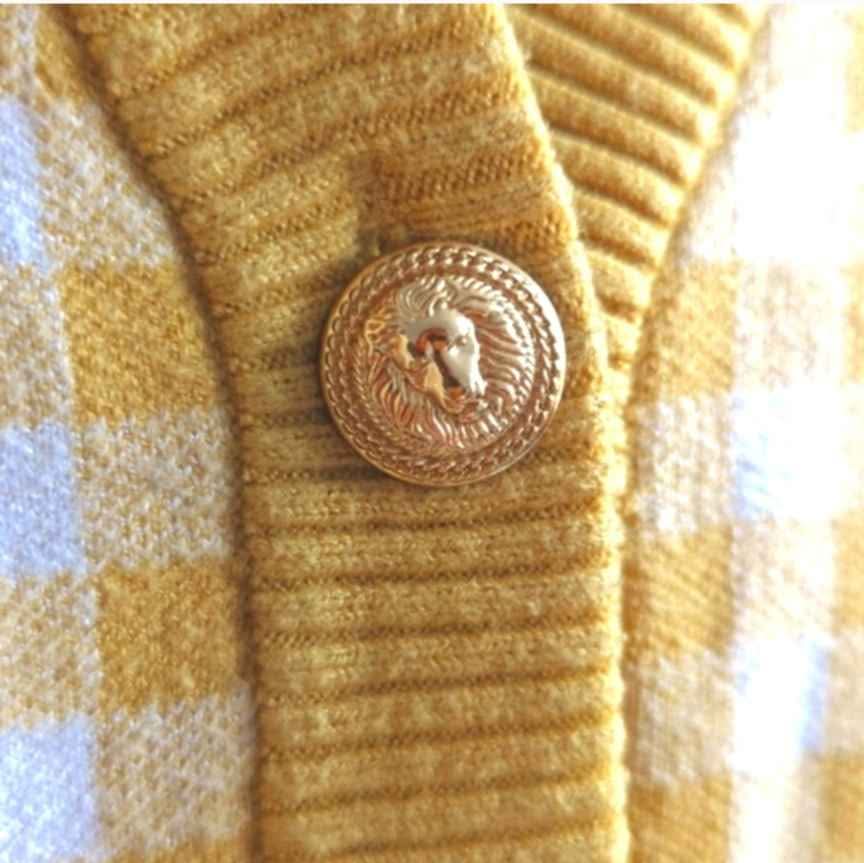 Joie gold Lion buttons cardigan XS-S - photo 3