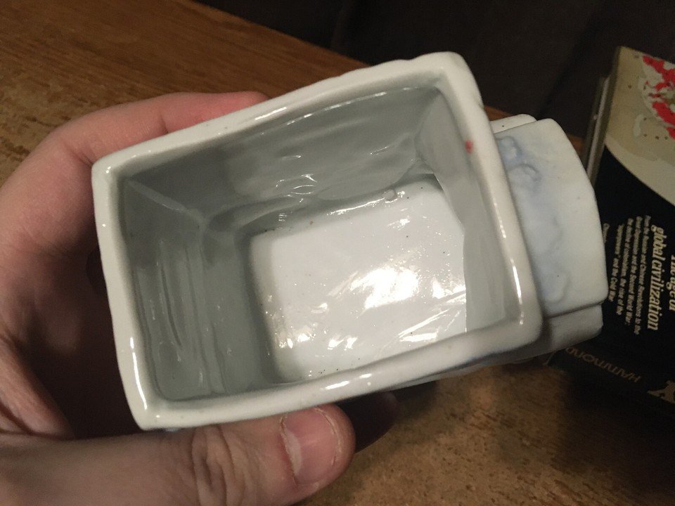 VINTAGE PLANTER PASTEL CAR PLANTER WHITE BLUE - photo 5
