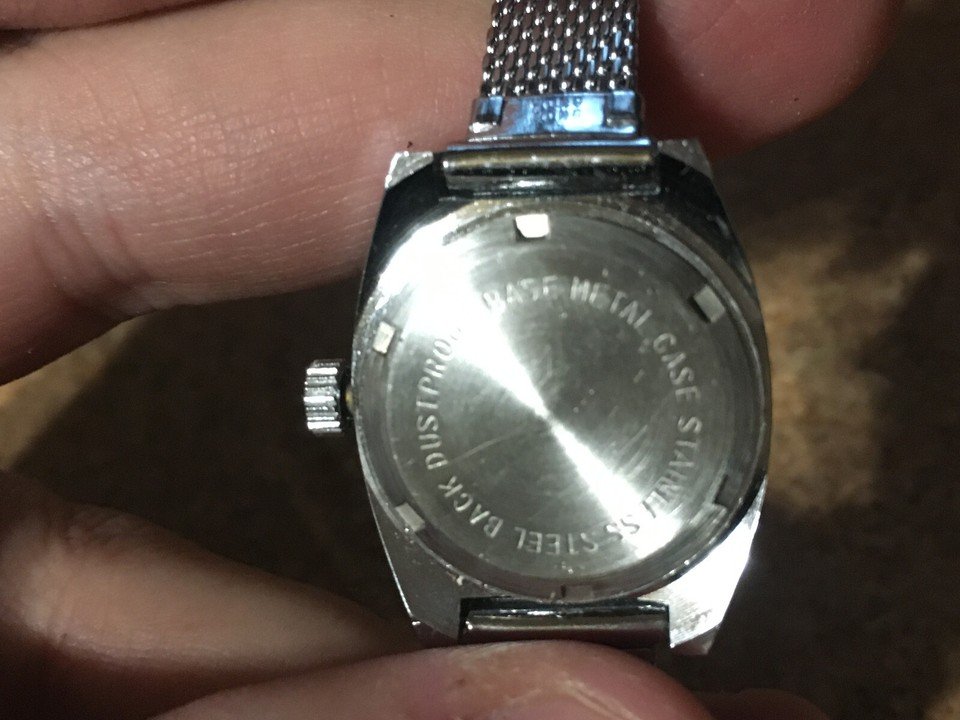 VINTAGE BRODEX ELECTRA 360 SILVER MESH BAND WOMEN'S WATCH - photo 4