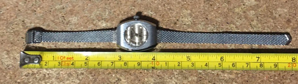 VINTAGE BRODEX ELECTRA 360 SILVER MESH BAND WOMEN'S WATCH - photo 5