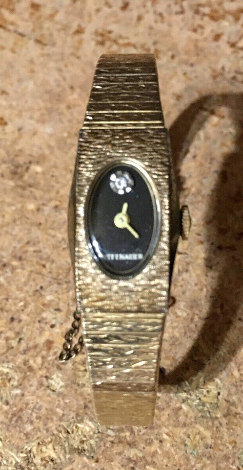 WOMEN'S WITTNAUER 10K GRP 1/40 WRISTWATCH ILLINOIS BELL