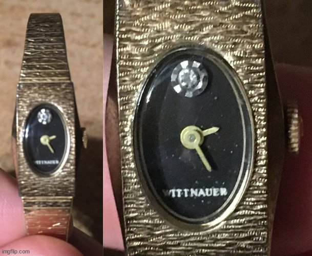 WOMEN'S WITTNAUER 10K GRP 1/40 WRISTWATCH ILLINOIS BELL - photo 2