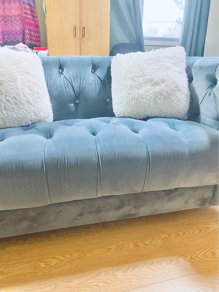 Love seat and chair set with 3 beautiful pillow cases - photo 2