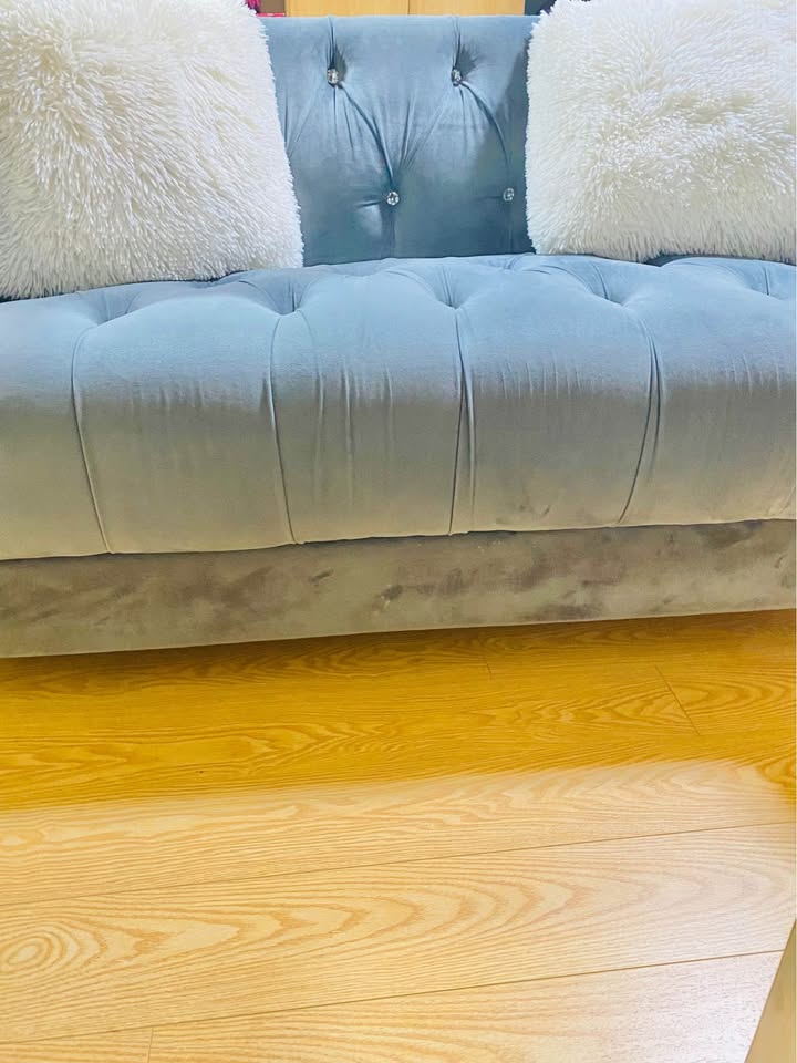 Love seat and chair set with 3 beautiful pillow cases - photo 3