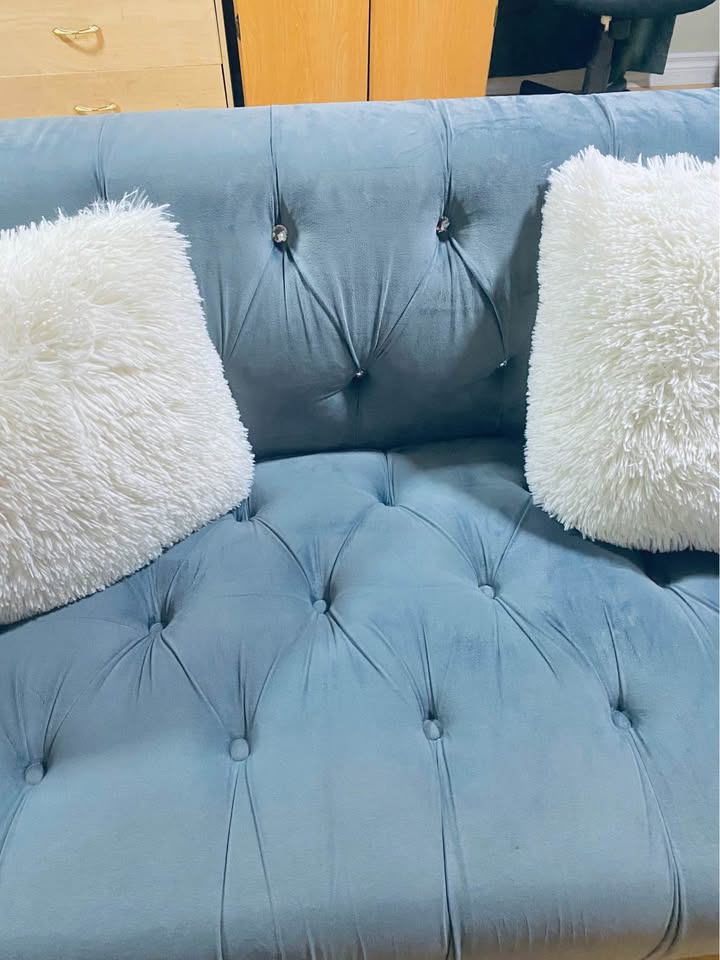 Love seat and chair set with 3 beautiful pillow cases - photo 5