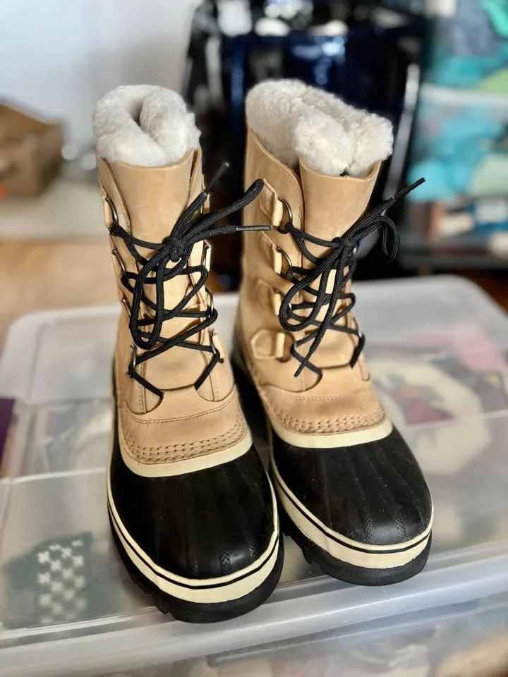 Sorel Women’s Winter & Snow Caribou Boots - Size 9 - Colour Buff image indicator(3)