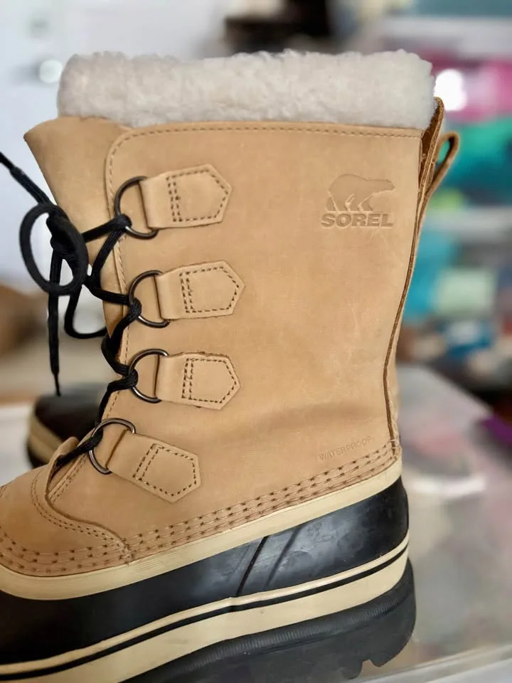 Sorel Women’s Winter & Snow Caribou Boots - Size 9 - Colour Buff image indicator(7)