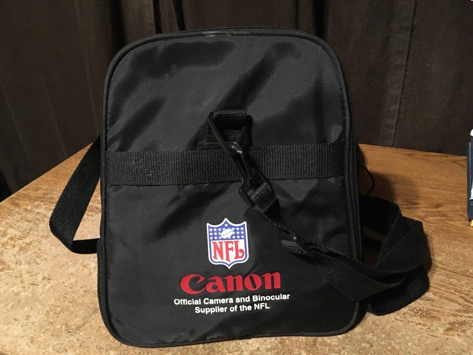 VINTAGE CANON CAMERA NFL ADVERTISING COLLAPSIBLE DUFFEL BAG 18 X - photo 4