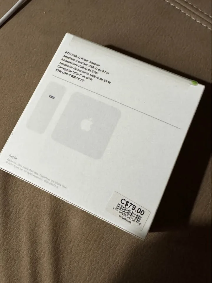 Brand New Apple USB-C 67W Power Adapter (Sealed) image indicator(2)