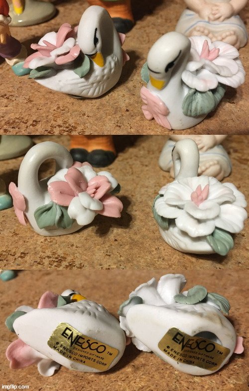 LOT OF 9 FIGURES ENESCO CLOWN KIDS SWAN BALLERINA GIRL ANGEL GRA - photo 3