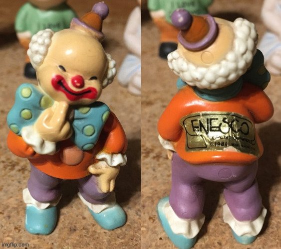 LOT OF 9 FIGURES ENESCO CLOWN KIDS SWAN BALLERINA GIRL ANGEL GRA - photo 4