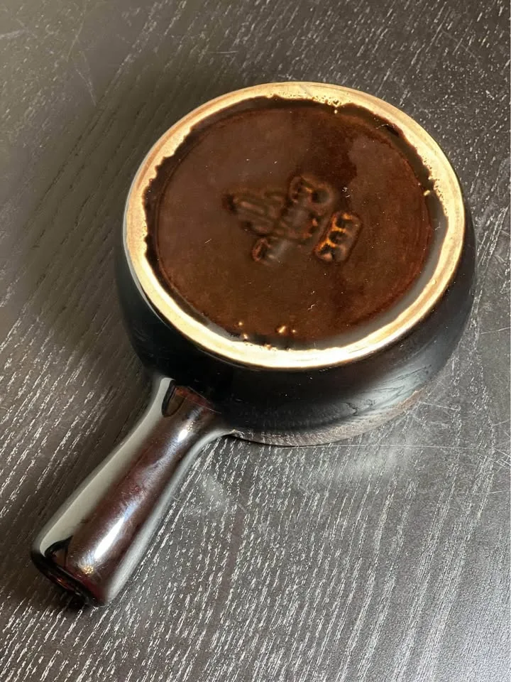 Vintage Pfaltzgraff Gourmet Brown Drip Glaze Bean Pot image indicator(6)