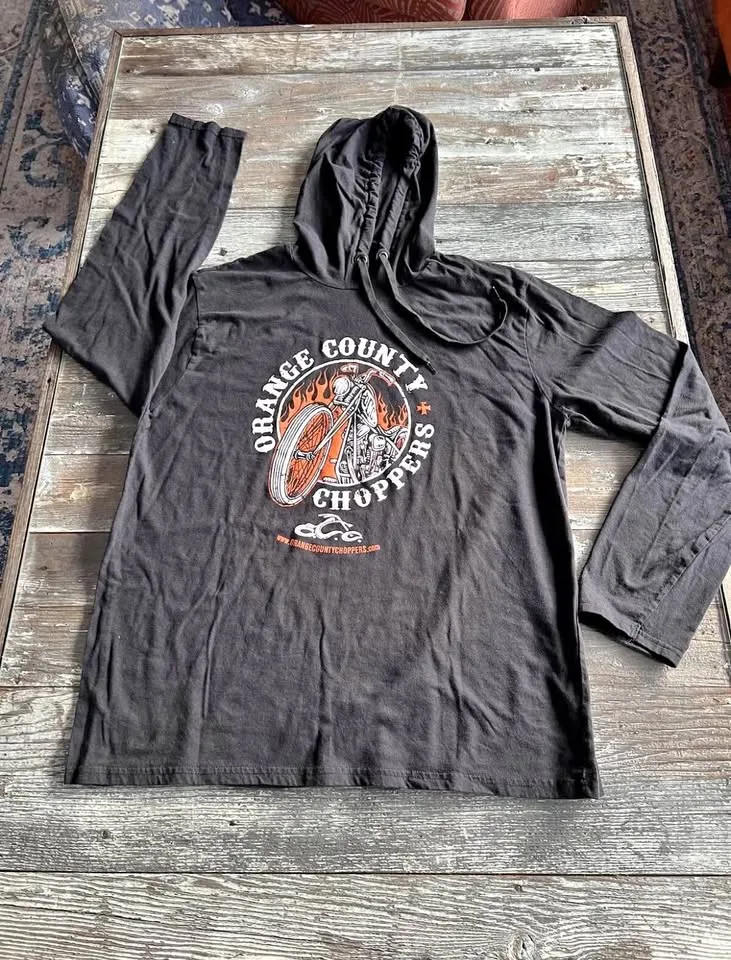 Orange County Choppers Hoodie XL Y2K Biker Flames thumbnail
