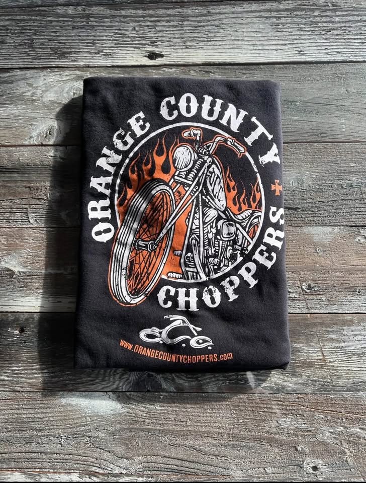 Orange County Choppers Hoodie XL Y2K Biker Flames - photo 2