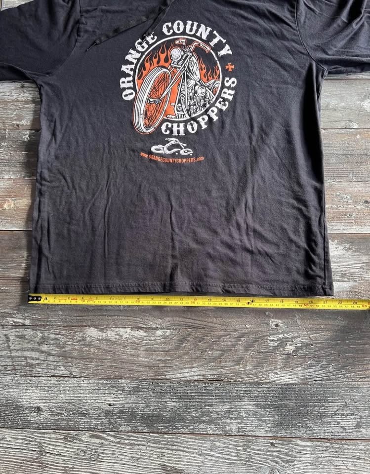 Orange County Choppers Hoodie XL Y2K Biker Flames - photo 5