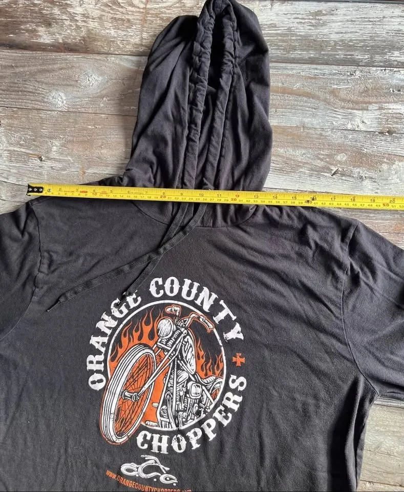 Orange County Choppers Hoodie XL Y2K Biker Flames image indicator(6)
