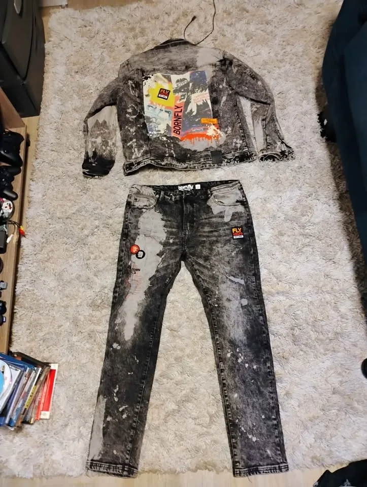 Born fly Jean set too and bottom image indicator(4)