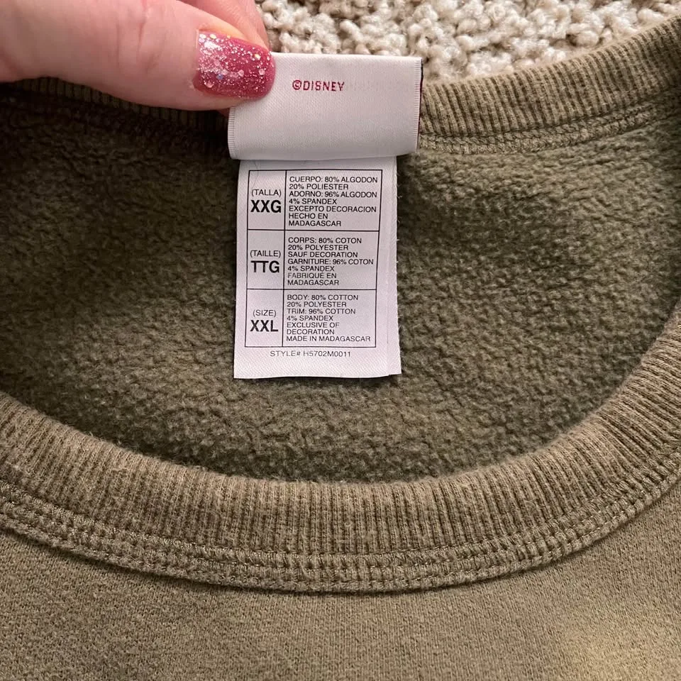 🥕Disney Grumpy Dwarf Sweatshirt Women’s XXL image indicator(8)