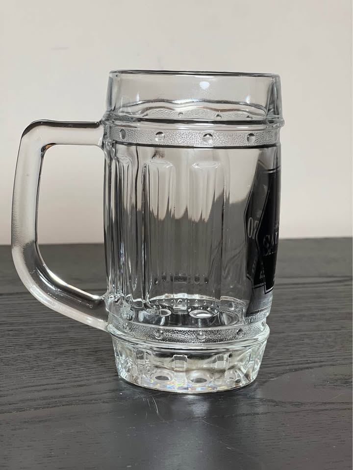Sapporo Barrel Beer Glass Mugs Set of 3 Black Logo Japan - photo 3