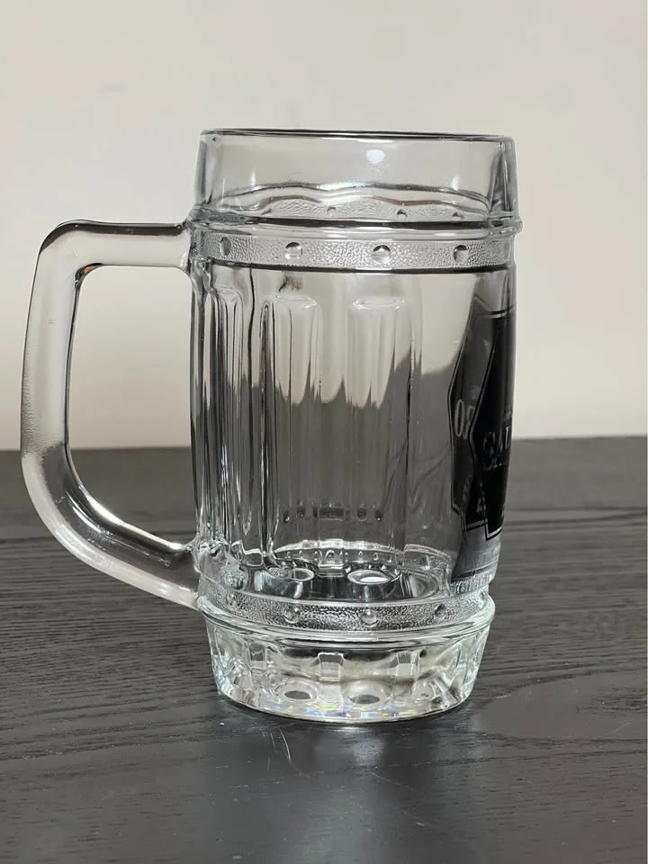 Sapporo Barrel Beer Glass Mugs Set of 3 Black Logo Japan image indicator(3)