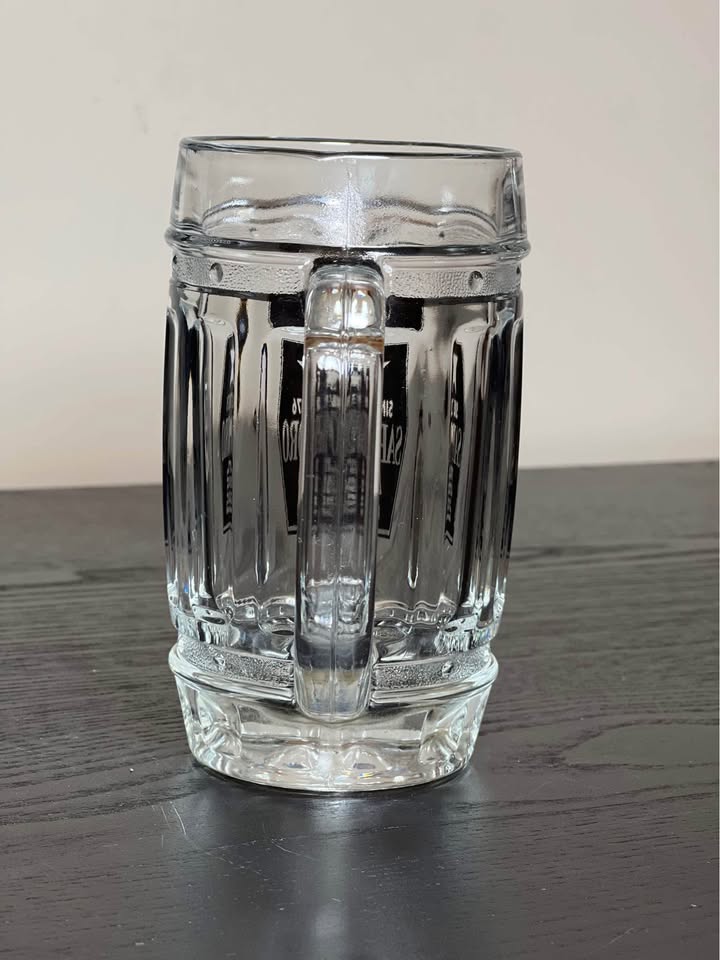 Sapporo Barrel Beer Glass Mugs Set of 3 Black Logo Japan - photo 4