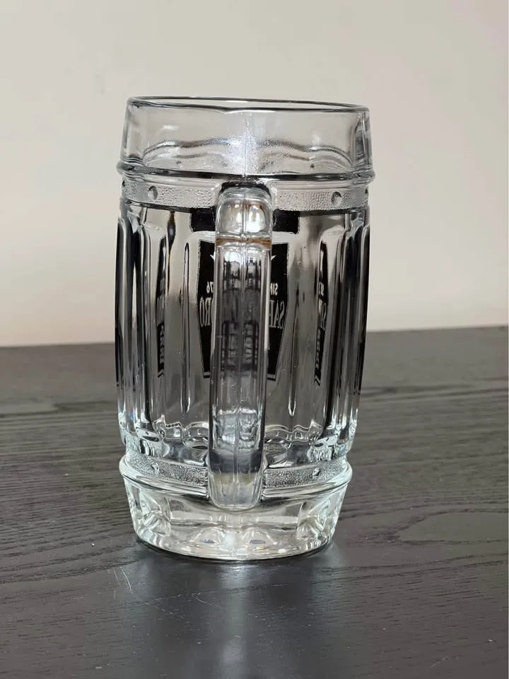 Sapporo Barrel Beer Glass Mugs Set of 3 Black Logo Japan image indicator(4)