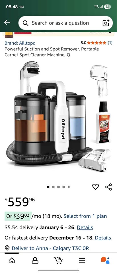 Carpet cleaner new