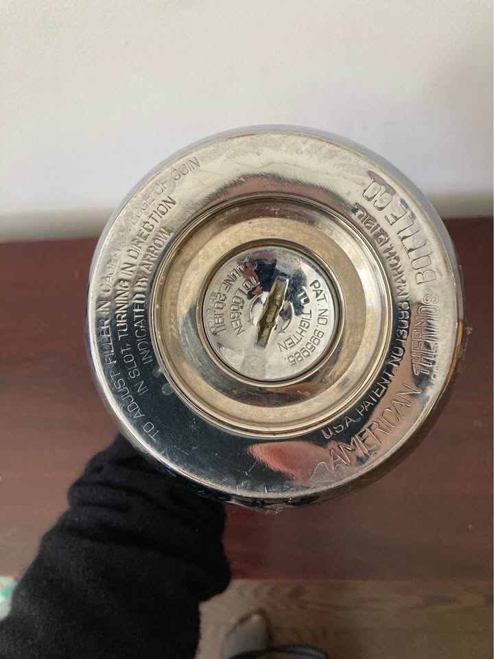 Vintage American Thermos Chrome Carafe - photo 4