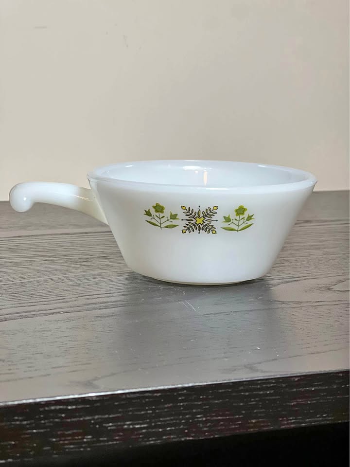 Vintage Anchor Hocking Fire King Meadow Green Soup Bowl
