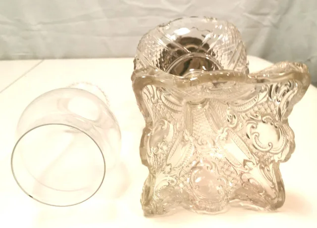 Large Excellent Condition Vintage Lamp Clear Decorative Base 19" image indicator(6)