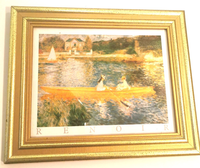 Pierre-Auguste Renoir The Skiff Gold Framed Print
