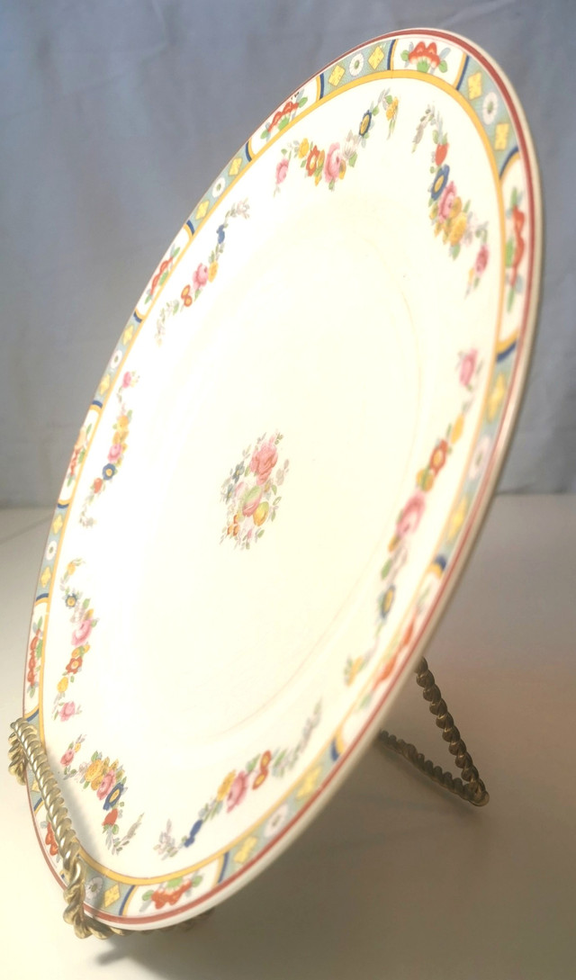Plate Hand Painted antique 1900s Johnson Brothers stand - photo 2