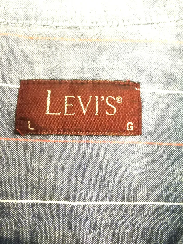 Levis Mens Large Vintage Long Sleeve Oversized Button Up Shirt image indicator(3)