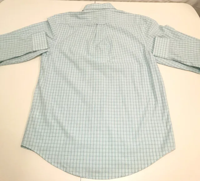 Men's Vintage Medium Izod Checkered Shirt Long Sleeve image indicator(3)